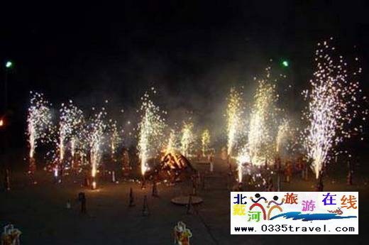 北戴河煙花篝火晚會
