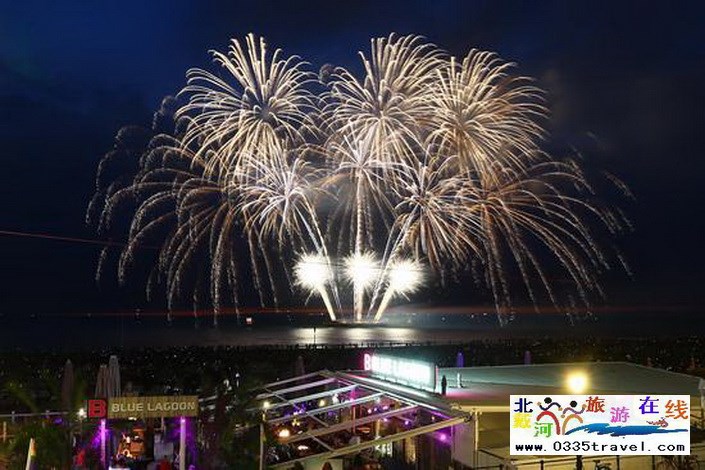 北戴河南戴河東戴河煙花焰火沙灘篝火晚會